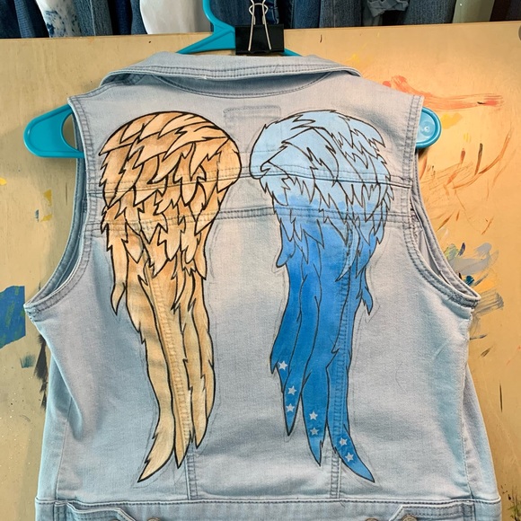 Hand painted Denim (Upcycled) - Picture 8 of 16
